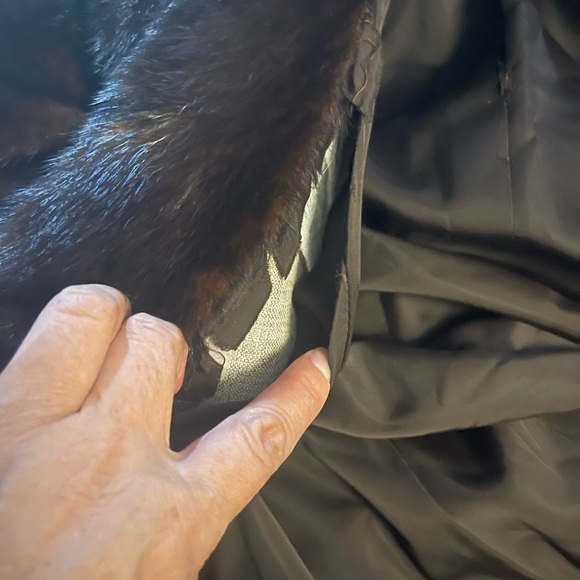 Dark Chocolate Brown Full-Length Mink Coat size 12 large - Picture 11 of 11